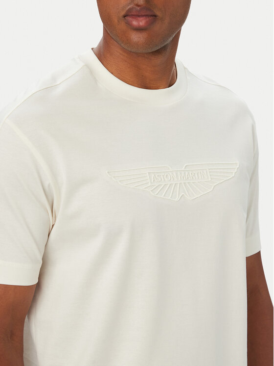 BOSS BOSS Camiseta BOSS x ASTON MARTIN C-Taut 180 50565042 Crema Regular Fit