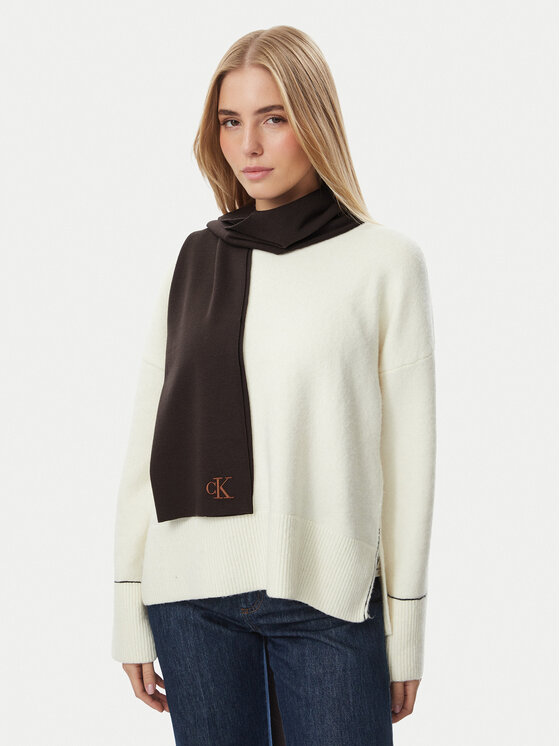 Calvin Klein Szalik Calvin Klein LV04F8099G Brązowy
