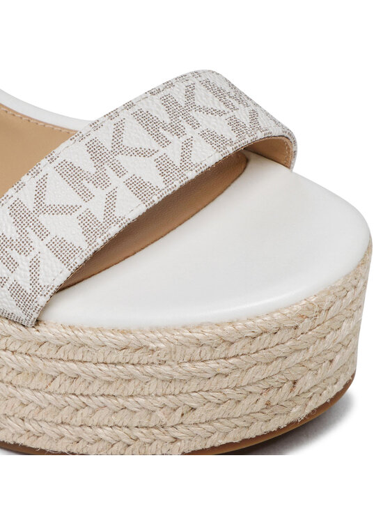 MICHAEL Michael Kors Espadrile MICHAEL Michael Kors Serena Wedge Espadrille 40S2SEMS1B Alb