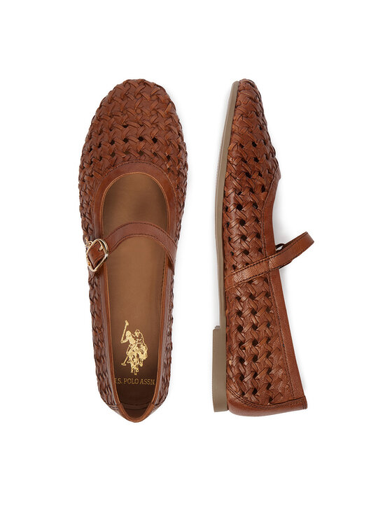 U.S. Polo Assn. Балетки U.S. Polo Assn. EO-LARISA001W/6L1 Світло-коричневий