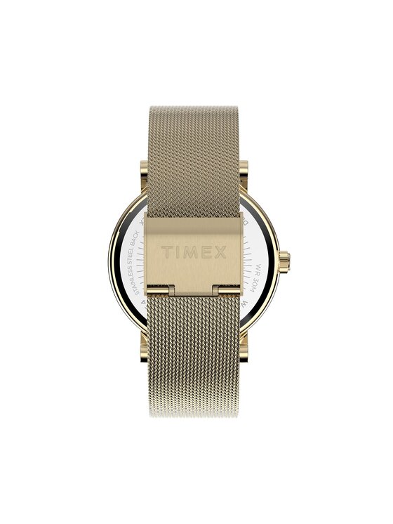 Timex Часовник Timex Transcend TW2W19500 Златист