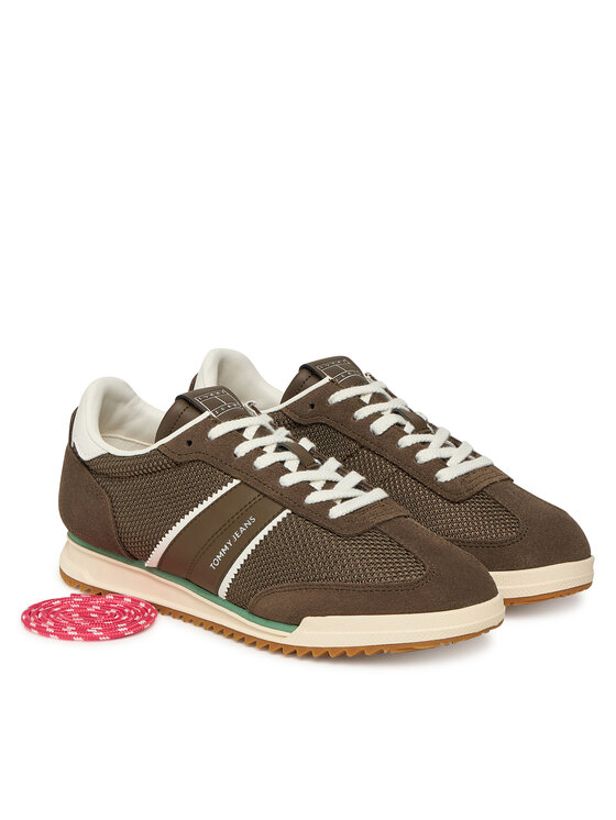 Tommy Jeans Zapatillas Tommy Jeans Tjw Low Profile Runner EN0EN02862 Marrón