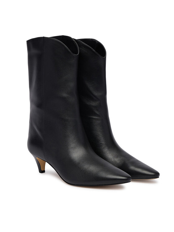 MICHAEL Michael Kors Bokacsizma MICHAEL Michael Kors Daniela Mid 40F6DNME6L Fekete