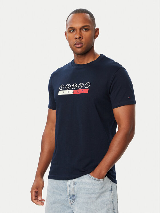 Tommy Jeans Tommy Jeans Camiseta Dna Play DM0DM23715 Azul marino Slim Fit