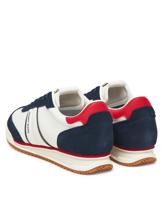 Tommy Jeans Sneakersy Tommy Jeans Tjm Retro Runner Cleated EM0EM01619 Biały