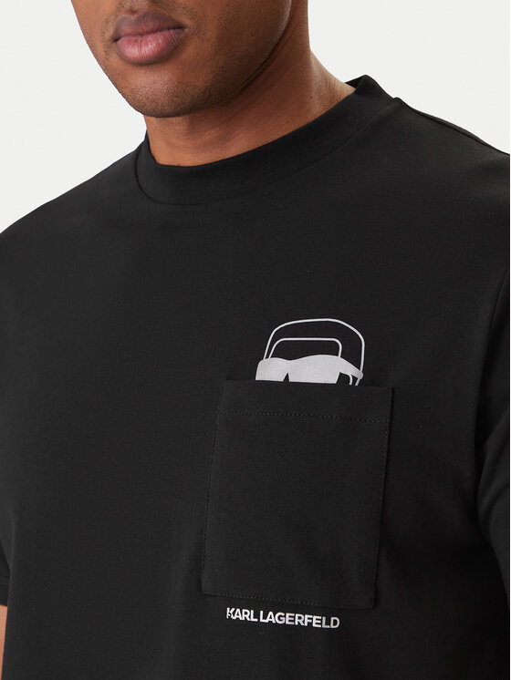 KARL LAGERFELD KARL LAGERFELD Camiseta 755047 561221 Negro Regular Fit