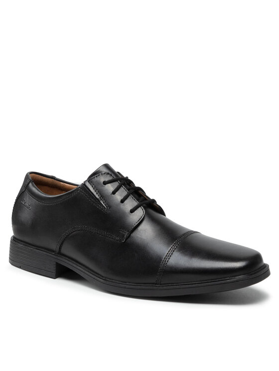 Clarks Туфлі Clarks Tilden Cap 261103097 Чорний