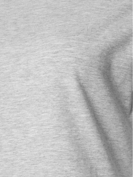 4F 4F T-shirt 4FAW23TTSHF0906 Siva Slim Fit