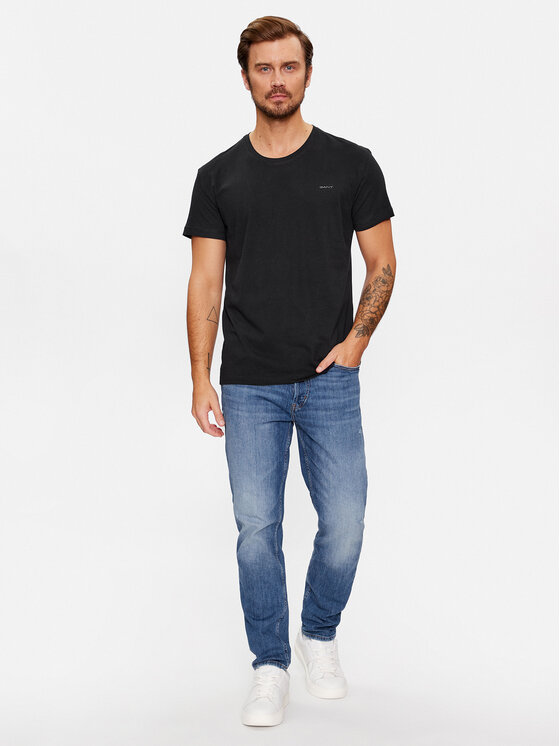 Gant Gant Conjunto de camisetas C-Neck 2 Pack 900002008 Negro Regular Fit