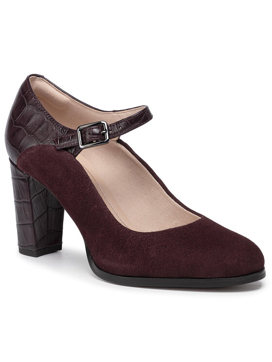 Clarks Туфлі Clarks Kaylin Alba 261456894 Бордовий