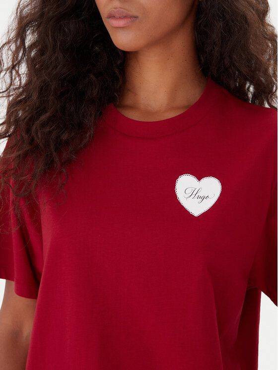 HUGO HUGO Camiseta Vintag 50551445 Rojo Regular Fit