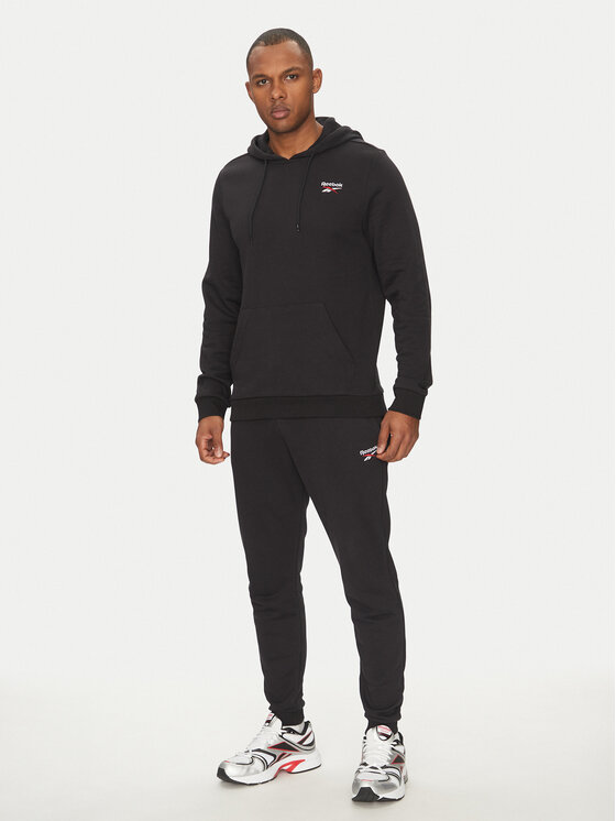 Reebok Reebok Felpa Identhlty Small Logo 100221784 Nero Regular Fit