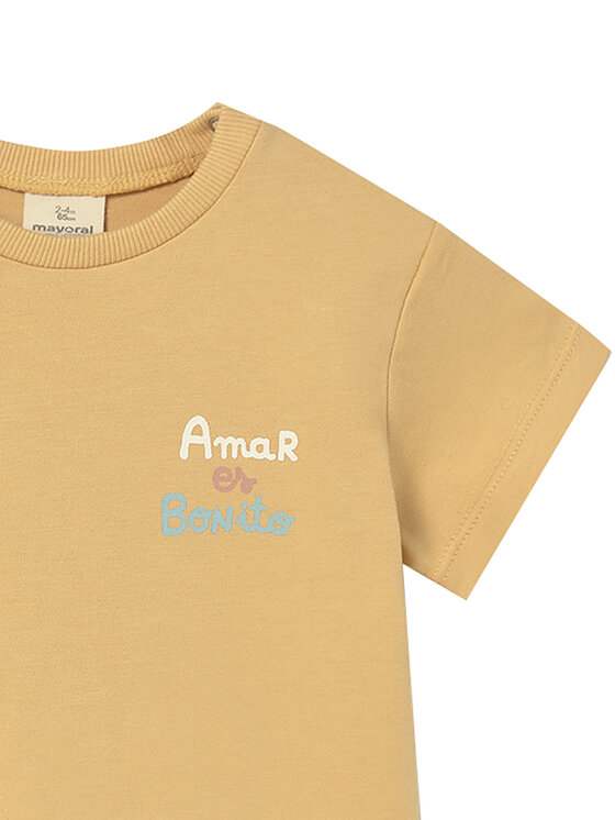 Mayoral Mayoral Camiseta 1077 Amarillo Regular Fit