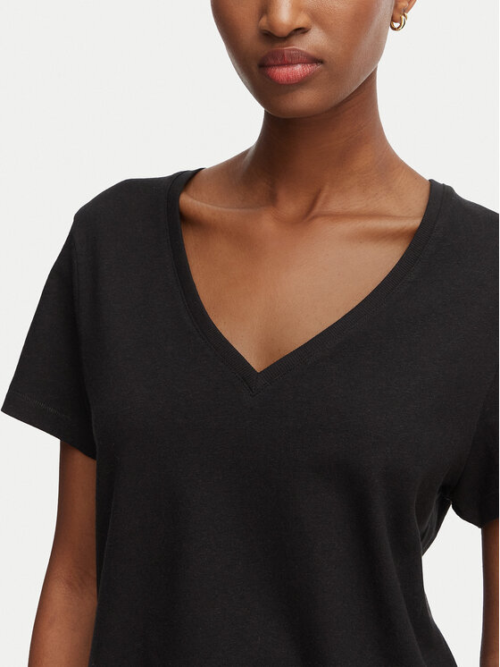 Tommy Hilfiger Tommy Hilfiger Camiseta WW0WW48704 Negro Regular Fit