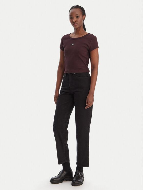 Calvin Klein Jeans Calvin Klein Jeans Camiseta LV047C200G Marrón Slim Fit