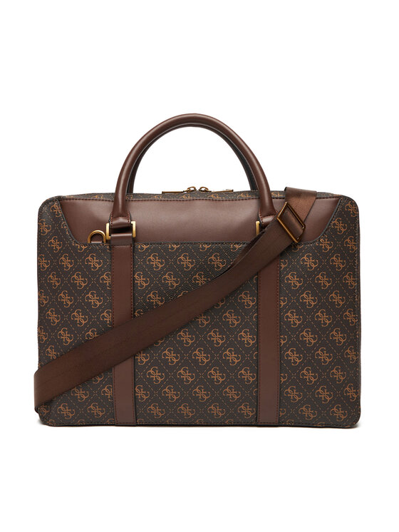 Guess Taška na laptop Guess Vezzola Smart HMEVZL P3138 Hnedá