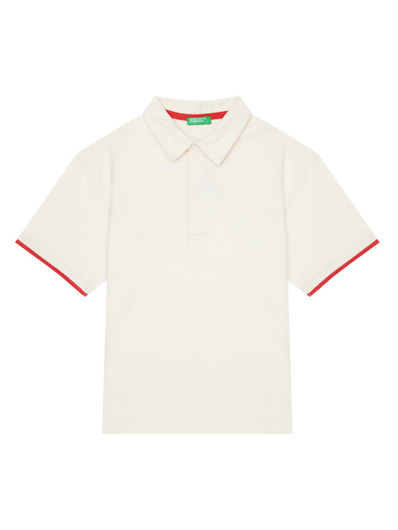United Colors Of Benetton United Colors Of Benetton Pólóing 3MI5C301U Bézs Relaxed Fit