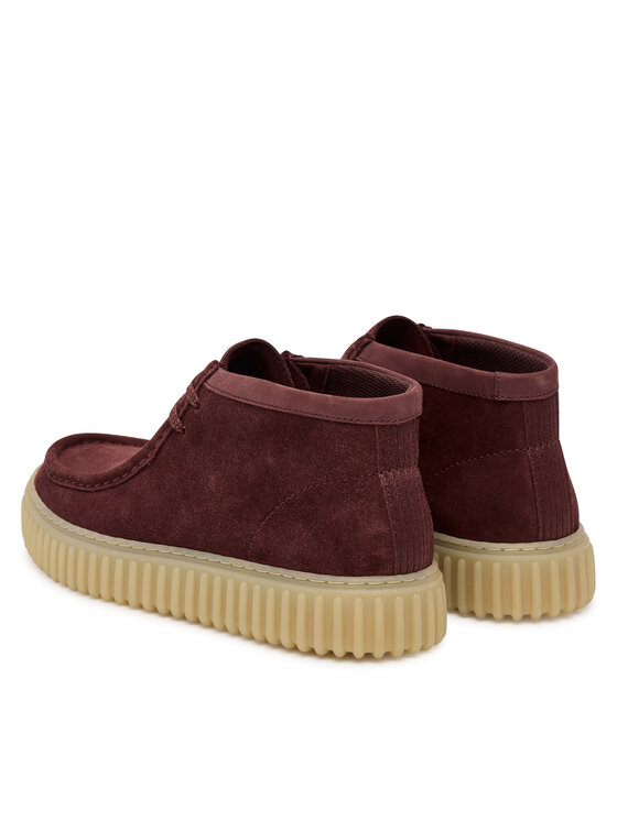 Clarks Черевики Clarks Torhill Hi 26183423 Бордовий