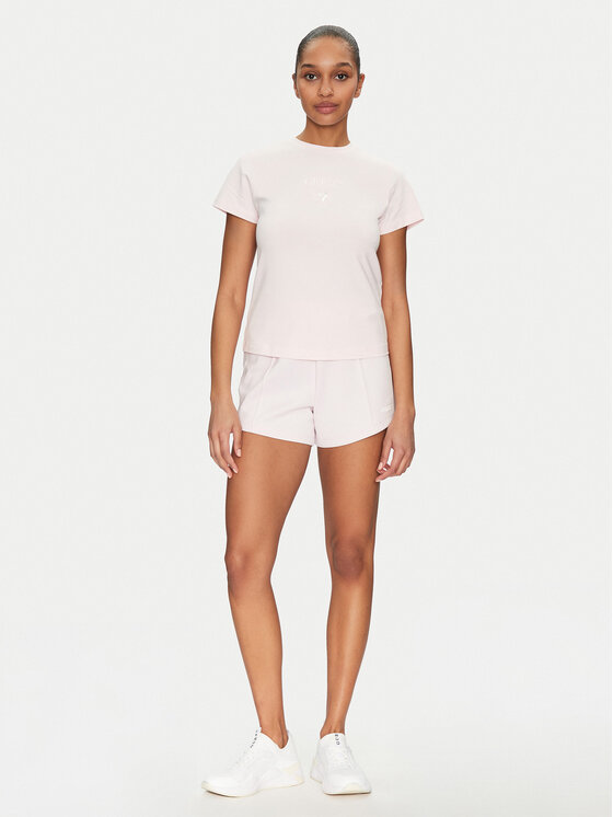 Guess Guess Футболка V4YI21 KCDH1 Рожевий Slim Fit