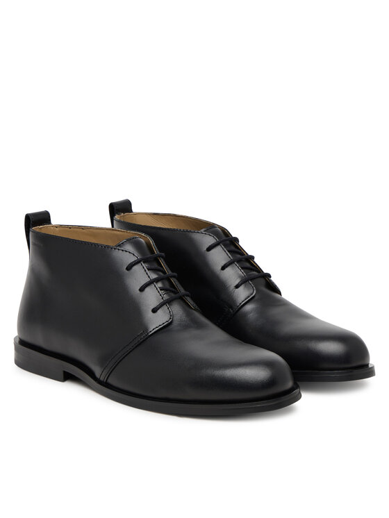 Calvin Klein Ghete Calvin Klein Ess Rubber Desert Boot Lth HM0HM01979 Negru