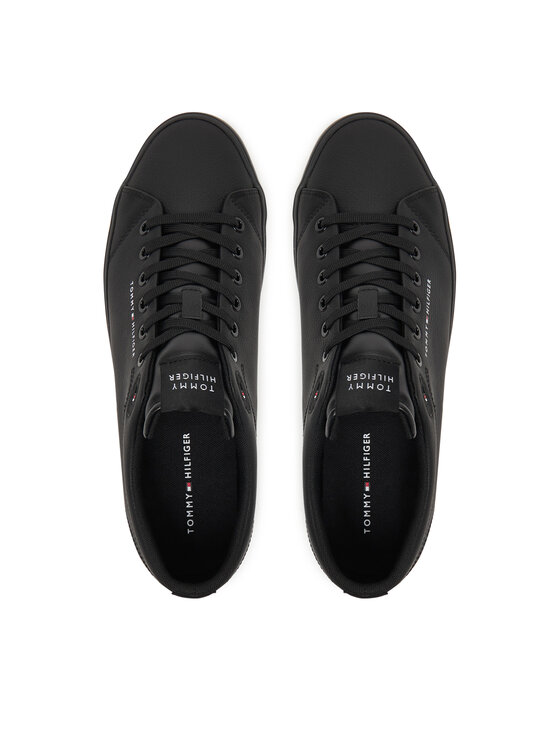Tommy Hilfiger Sneakersy Tommy Hilfiger Th Hi Vulc Core Low Lth Ii Ess FM0FM05511 Černá