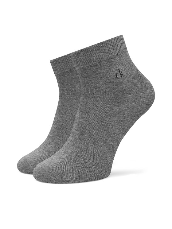 Calvin Klein Krátke ponožky Calvin Klein 701234209 Sivá