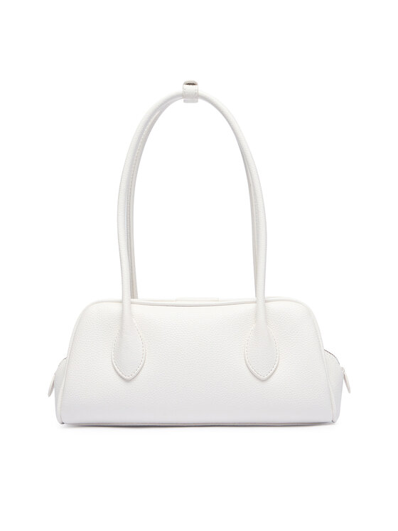 Calvin Klein Torebka Calvin Klein Quilted Nylon Medium Shoulder Ba LV04F3743G Biały