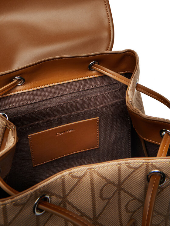 Calvin Klein Nahrbtnik Calvin Klein Emblem Aop Jacquard LV04F3536G Rjava