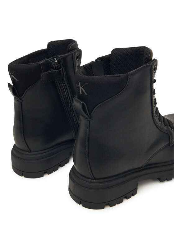 Calvin Klein Pohodni čevlji Calvin Klein Lace Up Bootie V3A5-83120-1464 D Črna