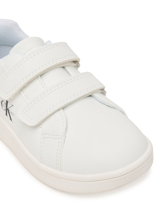 Calvin Klein Sneakersy Calvin Klein Low Cut Velcro V1X9-83275-1355 Biela