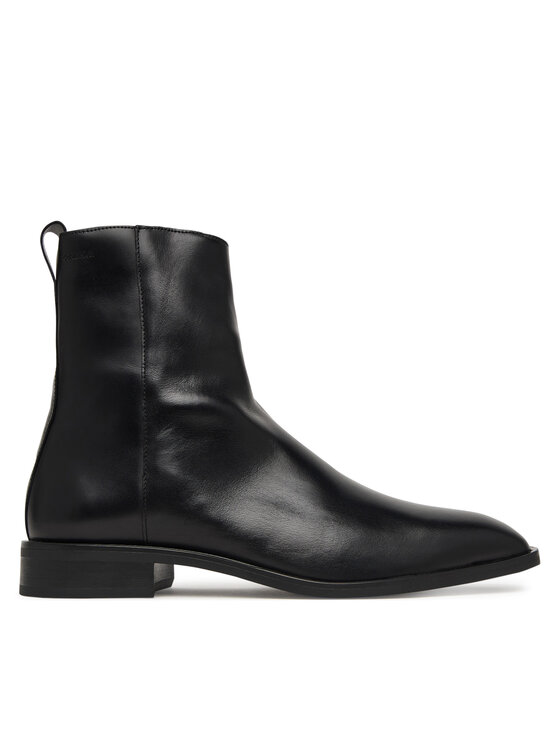 Calvin Klein Cizme Calvin Klein Slim Clean Zip Boot Lth HM0HM02007 Negru