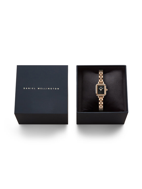 Daniel Wellington Pulkstenis Daniel Wellington Quadro Mini DW00100848 Zelta