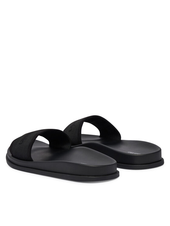 Calvin Klein Natikači Calvin Klein City Sandal Mule Webbing HW0HW02887 Črna
