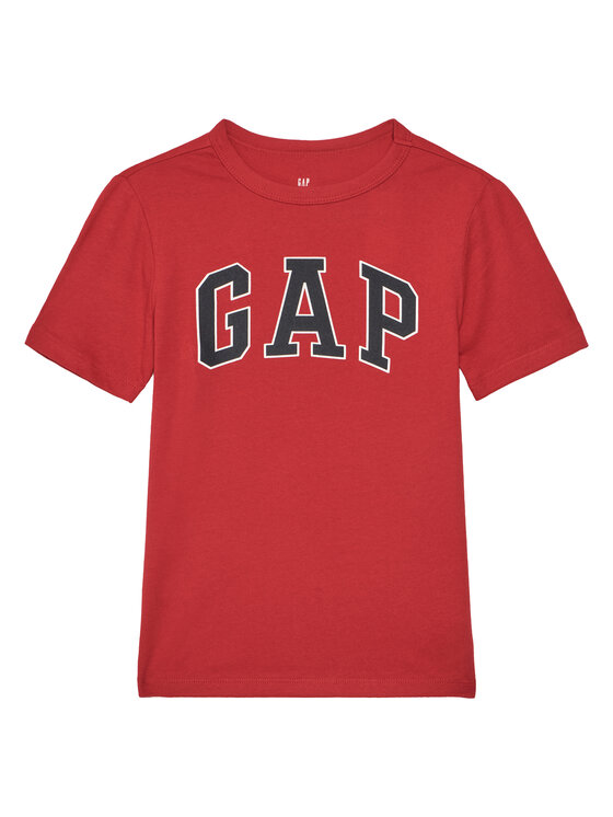 Gap Gap Majica 708370-00 Rdeča Regular Fit