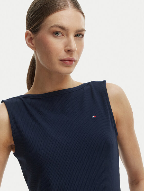 Tommy Hilfiger Tommy Hilfiger Top WW0WW47807 Azul marino Slim Fit