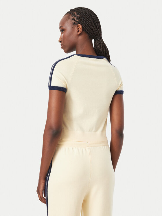 adidas adidas Marškinėliai KS7376 Kreminė Slim Fit