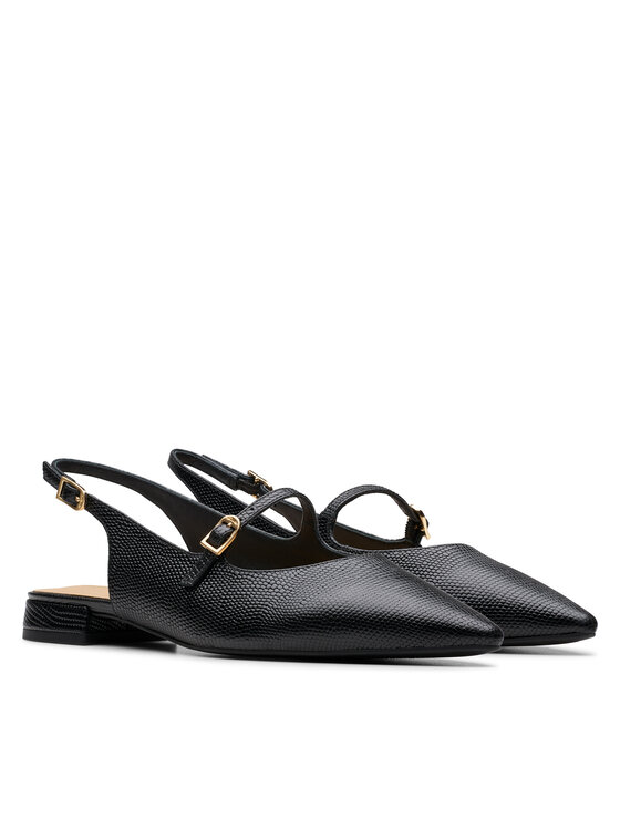 Clarks Μπαλαρίνες Clarks Sensa15 Shine 26181314 Μαύρο