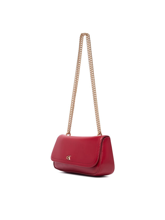 Calvin Klein Geantă Calvin Klein Ck Convertible Chain Small Bag LV04F3172G Roșu