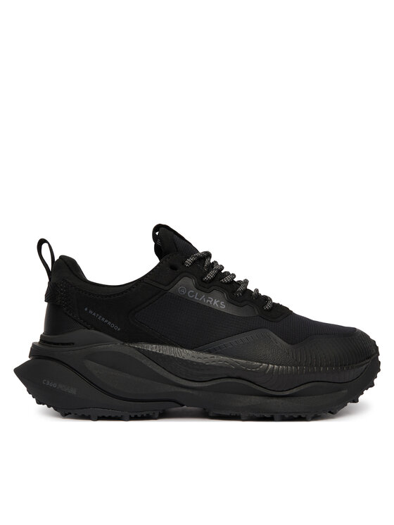 Clarks Sneakersy Clarks Pace Trail Go Wp 26328474 Čierna
