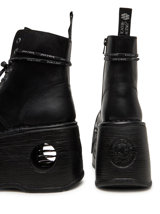 NEW ROCK Черевики NEW ROCK M-MILI083CCT-C18 Чорний