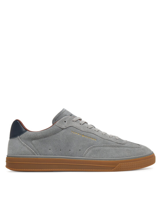 Tommy Hilfiger Sneakersy Tommy Hilfiger Th Lo Lux Suede Sneaker FM0FM05997 Šedá