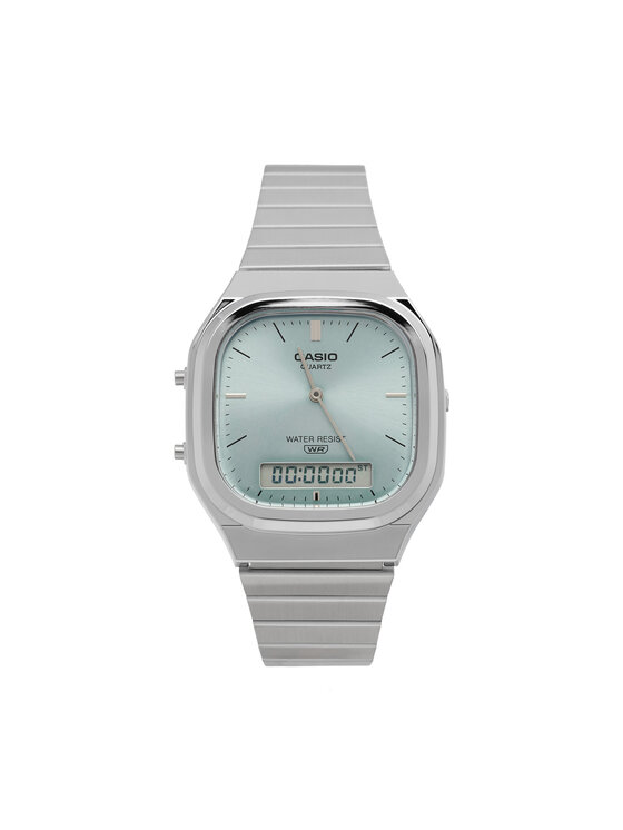 Casio Hodinky Casio Vintage AQ-240E-2AEF Strieborná
