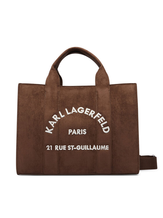 KARL LAGERFELD Rankinė KARL LAGERFELD B4W30373 Tamsiai ruda
