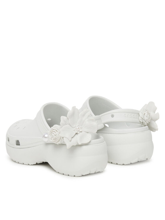 Crocs Шльопанці Crocs Classic Bouquet Platform Clog 211292 Білий
