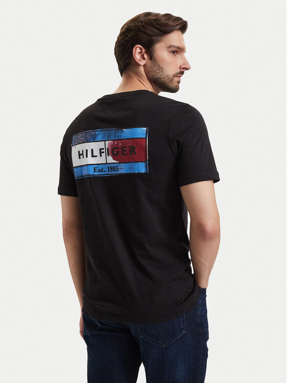 Tommy Hilfiger Tommy Hilfiger Camiseta MW0MW44876 Negro Regular Fit
