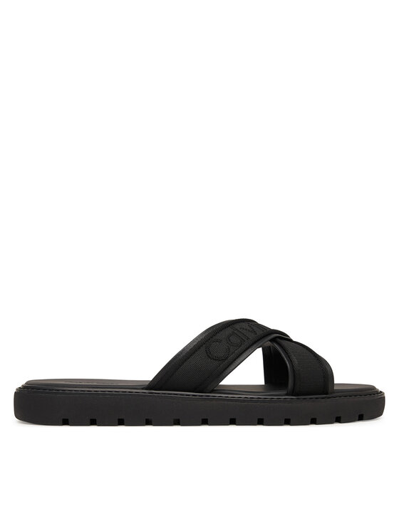 Calvin Klein Şlapi Calvin Klein Sq Molded Sandal Xcross Wb HM0HM02101 Negru