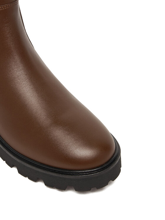 Tommy Hilfiger Боти тип челси Tommy Hilfiger Lthr Low Chelsea FW0FW08775 Кафяв