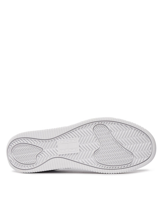 Tommy Jeans Snīkeri Tommy Jeans Tjw Retro Basket Ess EN0EN02505 Balts