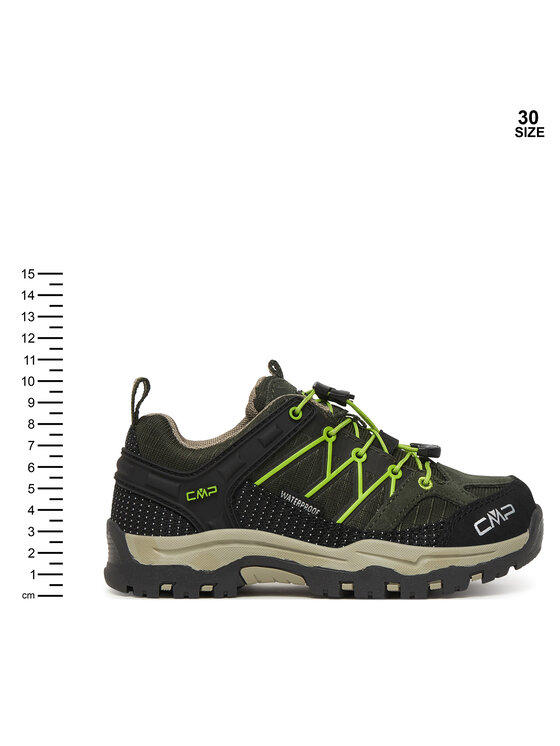 CMP Трекінгові черевики CMP Kids Rigel Low Trekking Wp 3Q54554 Зелений
