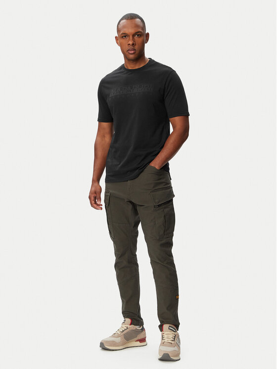 Napapijri Napapijri Camiseta S-Bollo SS 3 NP0A8BAF Negro Regular Fit